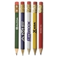 Round Golf Pencil with Erasers