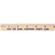 6 Natural Finish Flat Wood Ruler