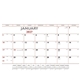 Triumph(R) Calendars Red Black Desk Pad