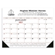 Triumph(R) Calendars Red Black Desk Pad with Vinyl Corners