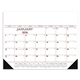 Red Black Desk Pad with Vinyl Corners