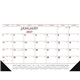 Triumph(R) Calendars Red Black Desk Pad with Vinyl Corners