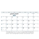 Triumph(R) Calendars Blue Black Desk Pad