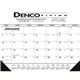 Triumph(R) Calendars Black White Desk Pad with Vinyl Corners