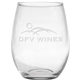 21 oz Stemless White Wine - Deep Etched
