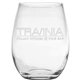 15 oz Stemless White Wine - Deep Etched