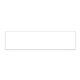 Bumper Sticker Rectangle 3 x 11 1/2 White Vinyl