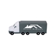 Semi - Trailer Truck Shape Stress Ball