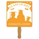 Square Graduate Hand Fan - Paper Products