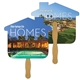 House Hand Fan Full Color (2 Sides) - Paper Products