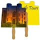 Castle Hand Fan Full Color (2 Sides) - Paper Products