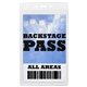 TOLEDO Clear Backstage Pass or Pit Pass Size Holder Fits 4 X 7-1/4 Insert