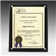 Certificate Holder Clear on Black - 8 1/2 x 11 Insert