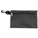 7-1/2 W x 5 H - MILOS Large Zipper Storage Pouch with Plastic Hook