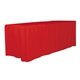 OMAHA SIX 4- Sided Fitted Style Table Covers Table Throws (Spot Color Print) / Fits 6 ft Table