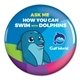Full Color Round safety pin back Button - 3