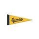 5 X 12 Colored Felt Pennant - With 1 Sewn Strip