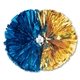 2- Color Contrasting Ends Metallic Show Pom - 6