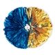 2- Color Contrasting Ends Metallic Show Pom - 5