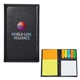 Leather Look Padfolio With Sticky Notes Flags