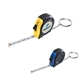 Rubber Tape Measure Key Tag With Laminated Label