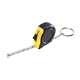 Rubber Tape Measure Key Tag With Laminated Label