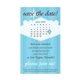 Wedding - Blue Stripes VEGAS - Budget Square Corner Cut Magnets