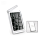 Chrome Business Card Holder w / Croco Insert