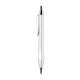 Blackpen Click - Action Silver Matte Ballpoint Pen w / Triangular Grip, Chrome Points