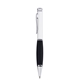 Blackpen Brass Twist - Action Ballpoint Pen Satin Chrome w / Black Soft Comfort Grip