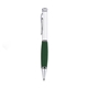 Blackpen Brass Twist - Action Ballpoint Pen Satin Chrome w / Green Soft Comfort Grip