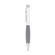 Blackpen Brass Twist - Action Ballpoint Pen Satin Chrome w / Gray Soft Comfort Grip
