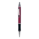 Blackpen Brass Click - Action Red Ballpoint Pen w / Comfort Grip, Chrome Points
