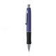 Blackpen Click - Action Brass Ballpoint Pen in Matte Blue w / Comfort Grip, Chrome Points