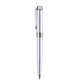 Blackpen Twist - Action Brass Ballpoint Pen in Matte Silver w / Chrome Points