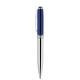 Blackpen Twist - Action Brass Ballpoint Pen in Blue Lacquer w / Chrome Points