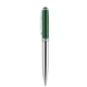 Blackpen Twist - Action Brass Ballpoint Pen in Green Lacquer w / Chrome Points