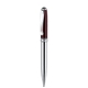 Blackpen Twist - Action Brass Ballpoint Pen in Red Lacquer w / Chrome Points