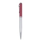 Blackpen Twist - Action Brass Ballpoint Pen in Polished Chrome w / Red Lacquer Cap