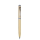 Blackpen Twist - Action Brass Ballpoint Pen in Satin Gold w / Chrome Points