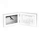Silvertone Aluminum Folding Perpetual Calendar Photo Frame 4 x 6