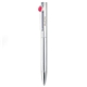Silver Twist - Action Brass Balloint Pen with Red Apple Icon