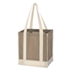 Non - Woven Two - Tone Shopper Tote Bag