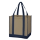 Non - Woven Two - Tone Shopper Tote Bag