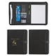Pebble Grain Zippered Portfolio With Calculator