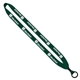 3/4 Cotton Lanyard with Metal Crimp Split - Ring
