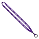 1/2 Polyester Lanyard with Metal Crimp Split - Ring
