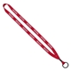 1/2 Polyester Lanyard with Metal Crimp Split - Ring