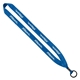 3/4 Polyester Lanyard with Metal Crimp Split - Ring