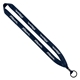 3/4 Polyester Lanyard with Metal Crimp Split - Ring